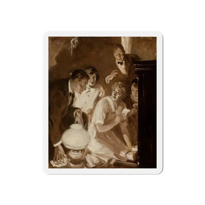 Story illustration, 1927 (Magazine Illustration) Refrigerator Magnet 6 Inch Die-Cut - The Sticker Space