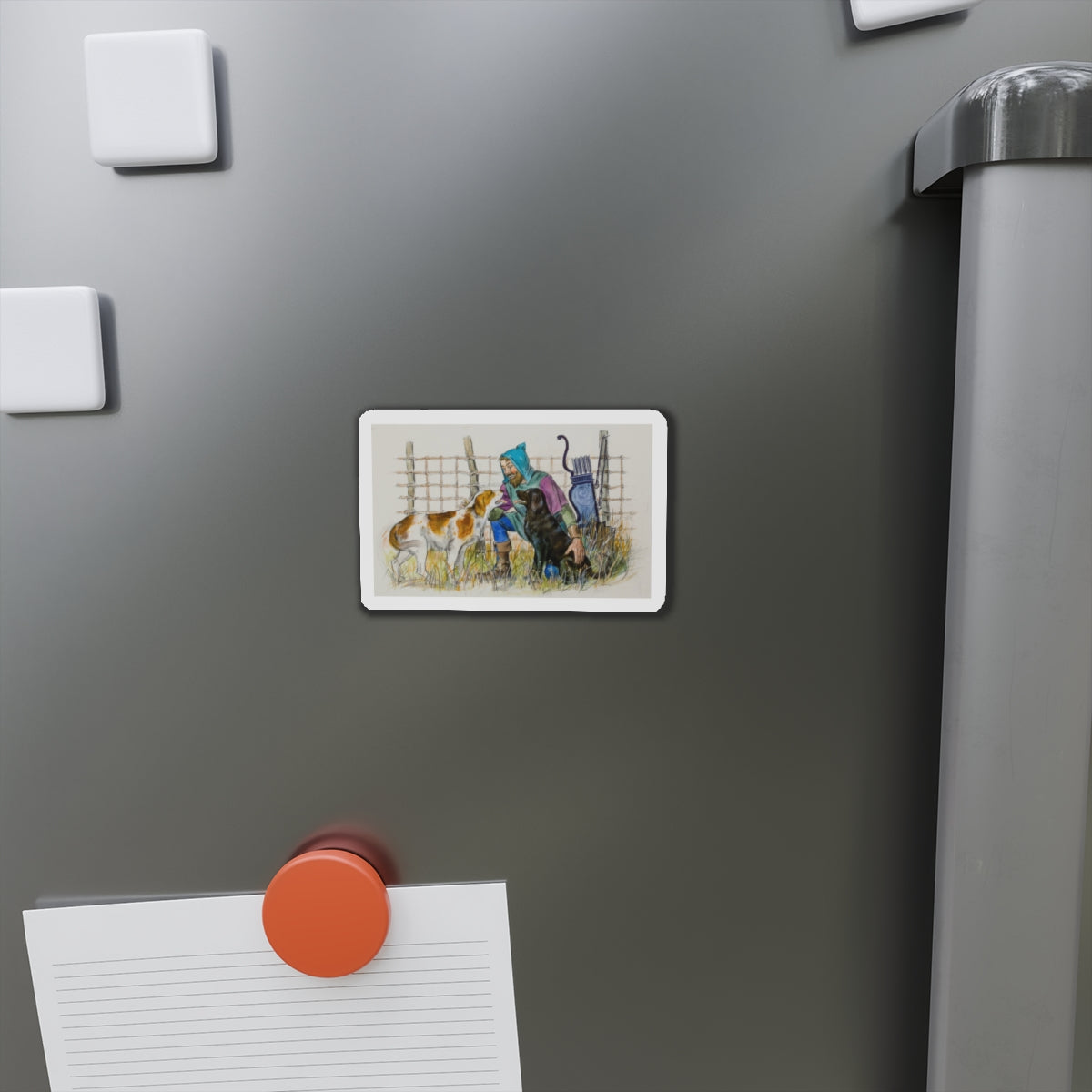 Story illustration (2) (Magazine Illustration) Refrigerator Magnet-The Sticker Space