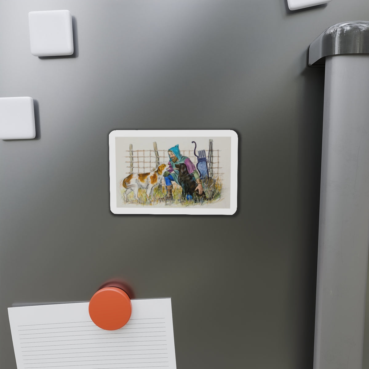 Story illustration (2) (Magazine Illustration) Refrigerator Magnet-The Sticker Space