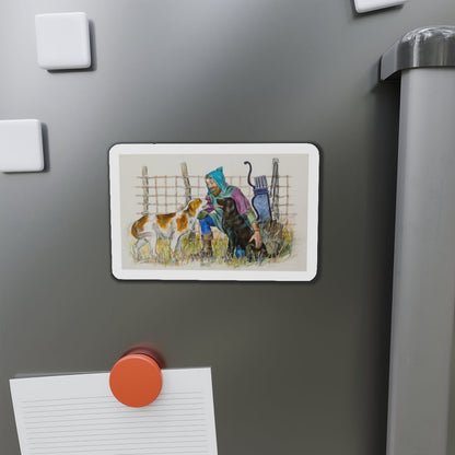 Story illustration (2) (Magazine Illustration) Refrigerator Magnet-The Sticker Space