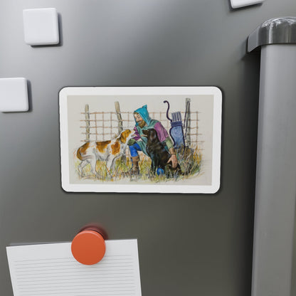 Story illustration (2) (Magazine Illustration) Refrigerator Magnet-The Sticker Space