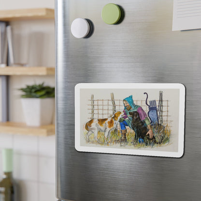 Story illustration (2) (Magazine Illustration) Refrigerator Magnet-The Sticker Space