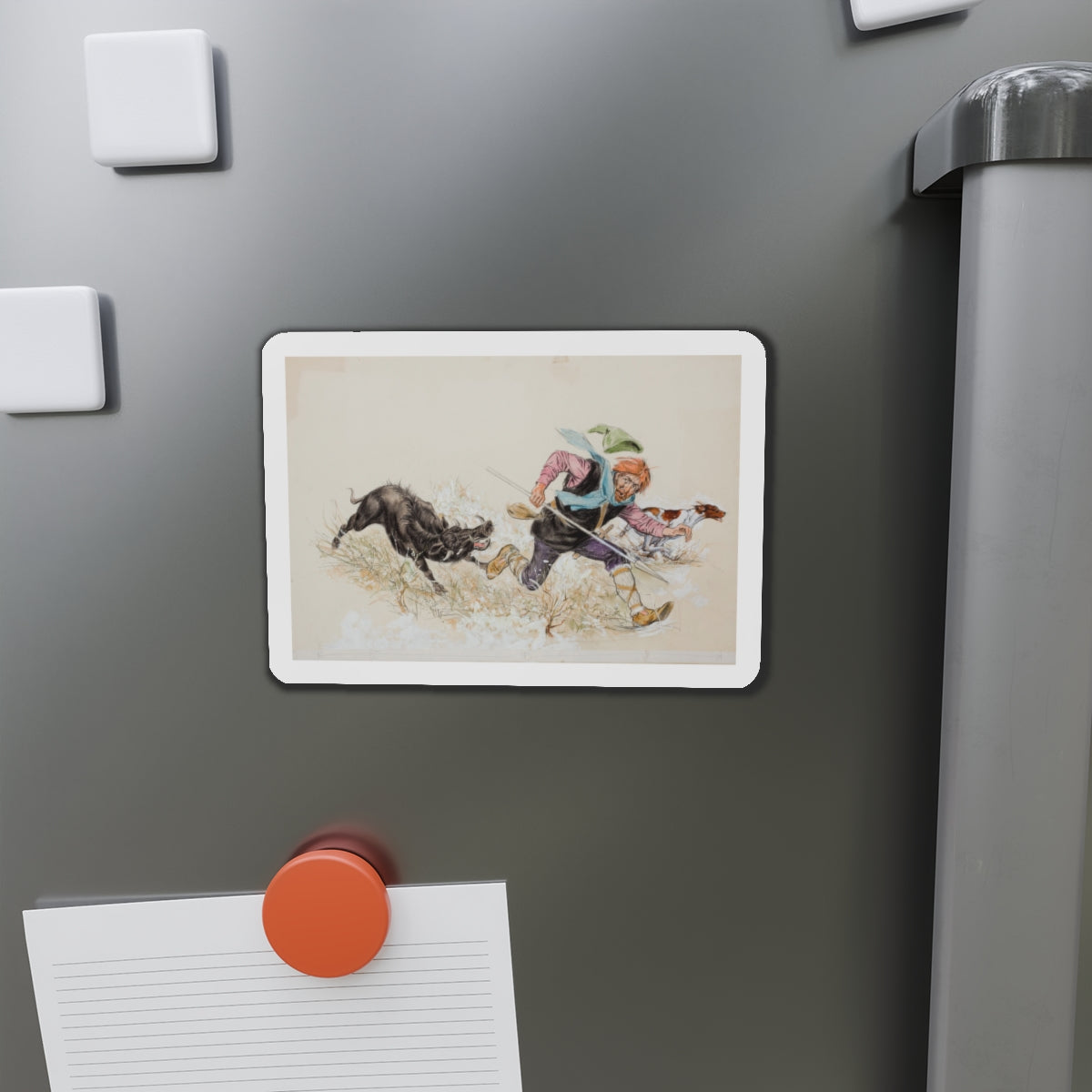 Story illustration (3) (Magazine Illustration) Refrigerator Magnet-The Sticker Space