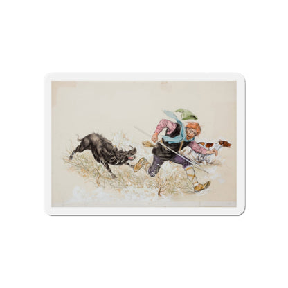 Story illustration (3) (Magazine Illustration) Refrigerator Magnet-6 × 6"-The Sticker Space