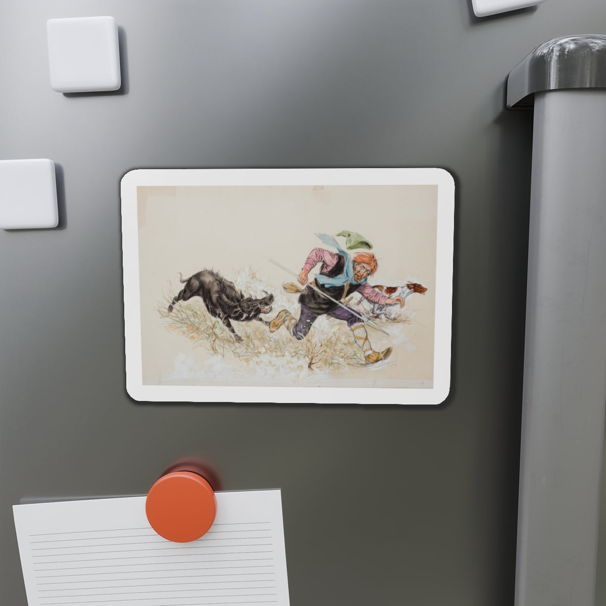 Story illustration (3) (Magazine Illustration) Refrigerator Magnet-The Sticker Space