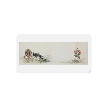 Story illustration (4) (Magazine Illustration) Refrigerator Magnet 6 Inch Die-Cut - The Sticker Space