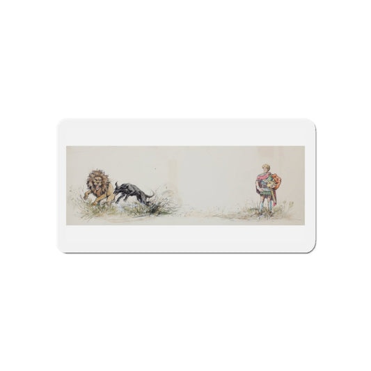 Story illustration (4) (Magazine Illustration) Refrigerator Magnet-6 × 6"-The Sticker Space