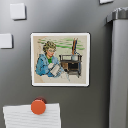 Story illustration, January 1959 (Magazine Illustration) Refrigerator Magnet-The Sticker Space