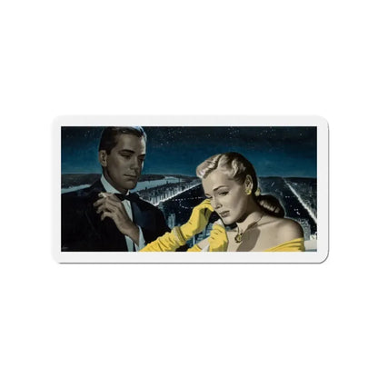 Story illustration_2 (Magazine Illustration) Refrigerator Magnet 2 Inch Die-Cut - The Sticker Space