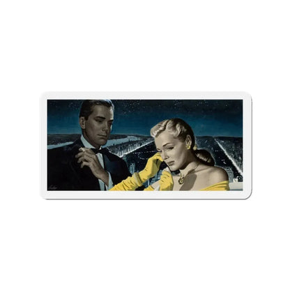 Story illustration_2 (Magazine Illustration) Refrigerator Magnet 3 Inch Die-Cut - The Sticker Space