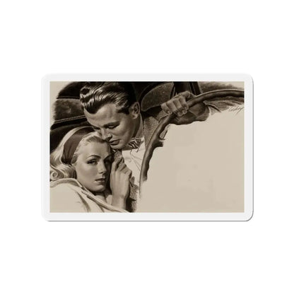 Story illustration_4 (Magazine Illustration) Refrigerator Magnet 4 Inch Die-Cut - The Sticker Space