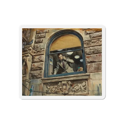 Story illustration_9 (Magazine Illustration) Refrigerator Magnet 6 Inch Die-Cut - The Sticker Space