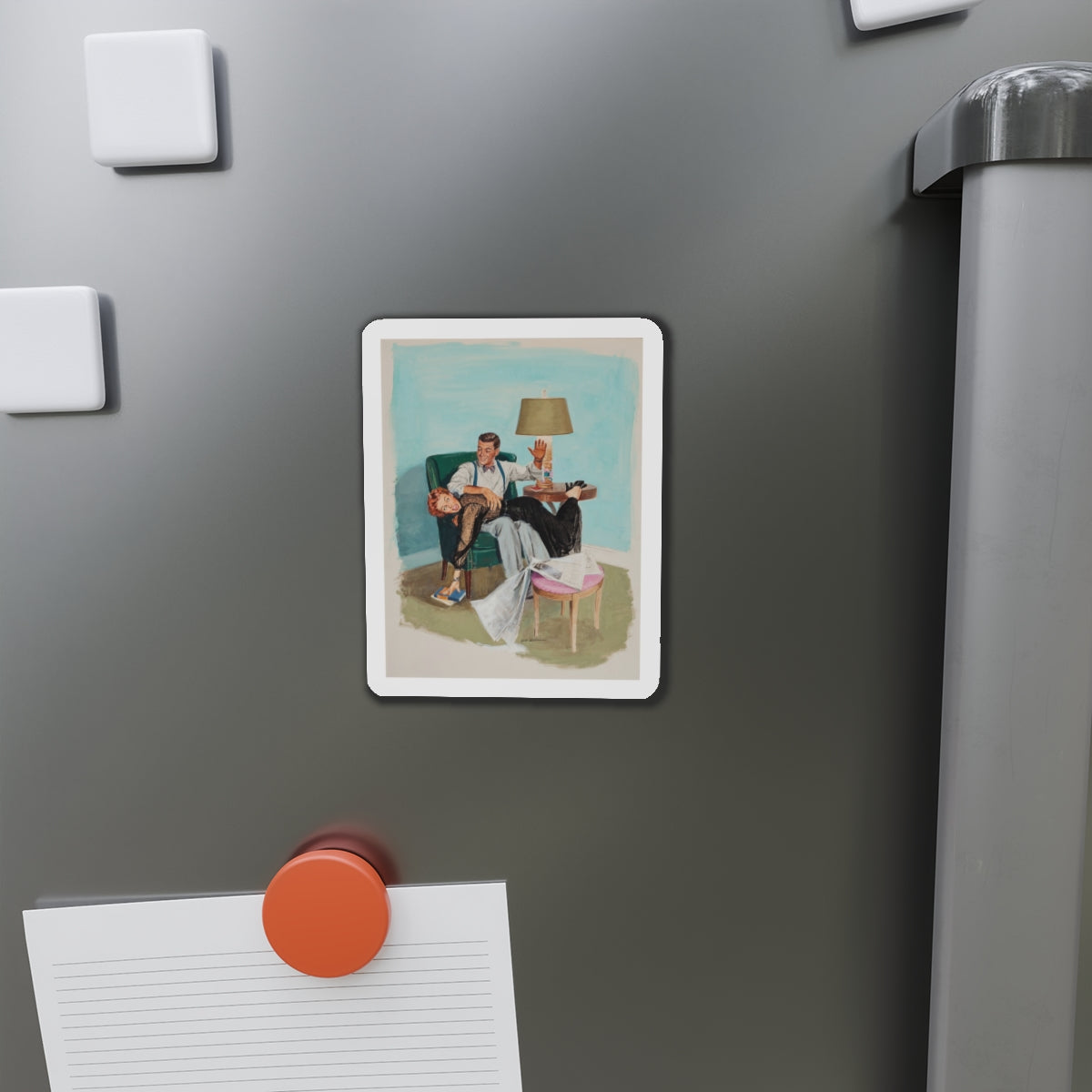 Story illustration_1 (Magazine Illustration) Refrigerator Magnet-The Sticker Space