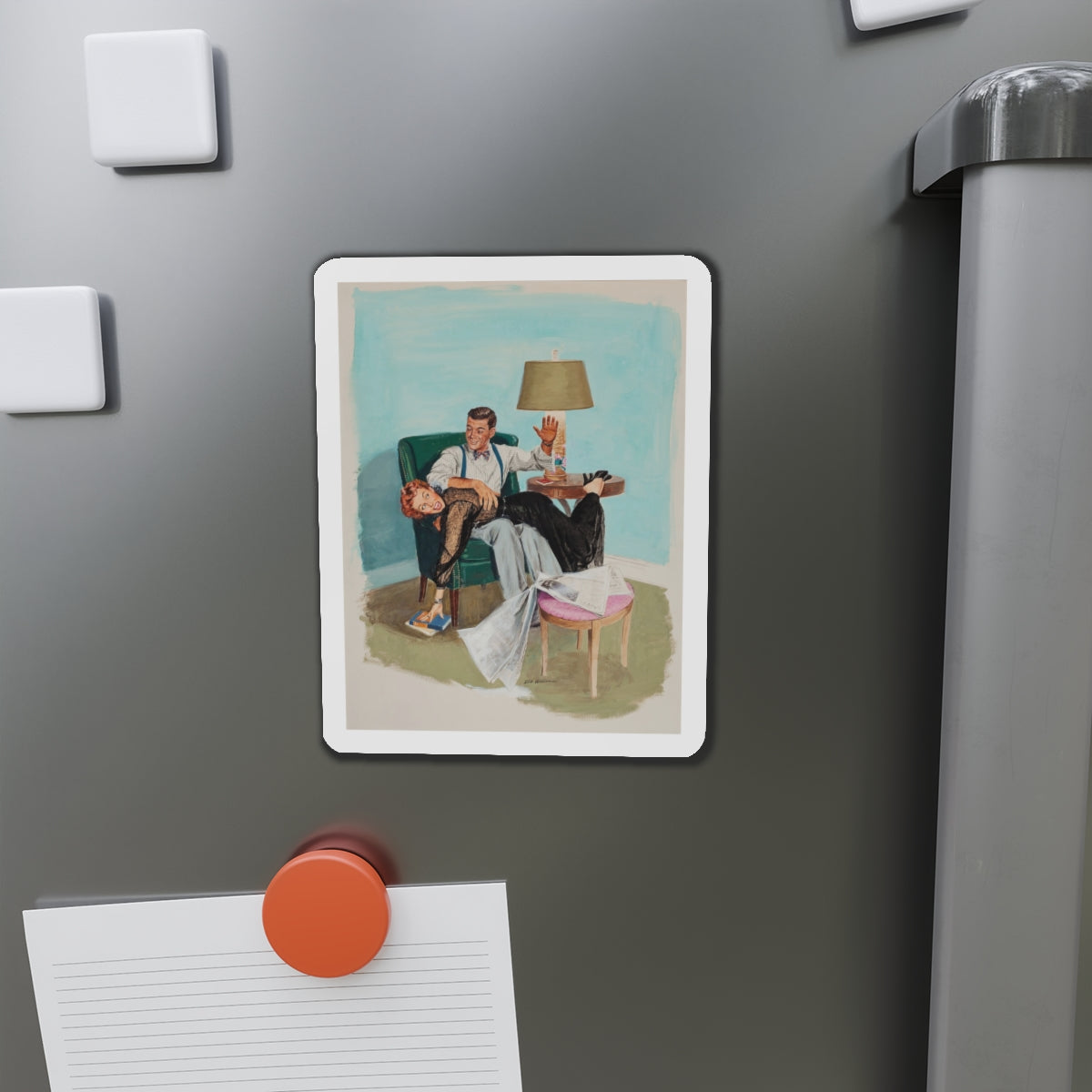 Story illustration_1 (Magazine Illustration) Refrigerator Magnet-The Sticker Space