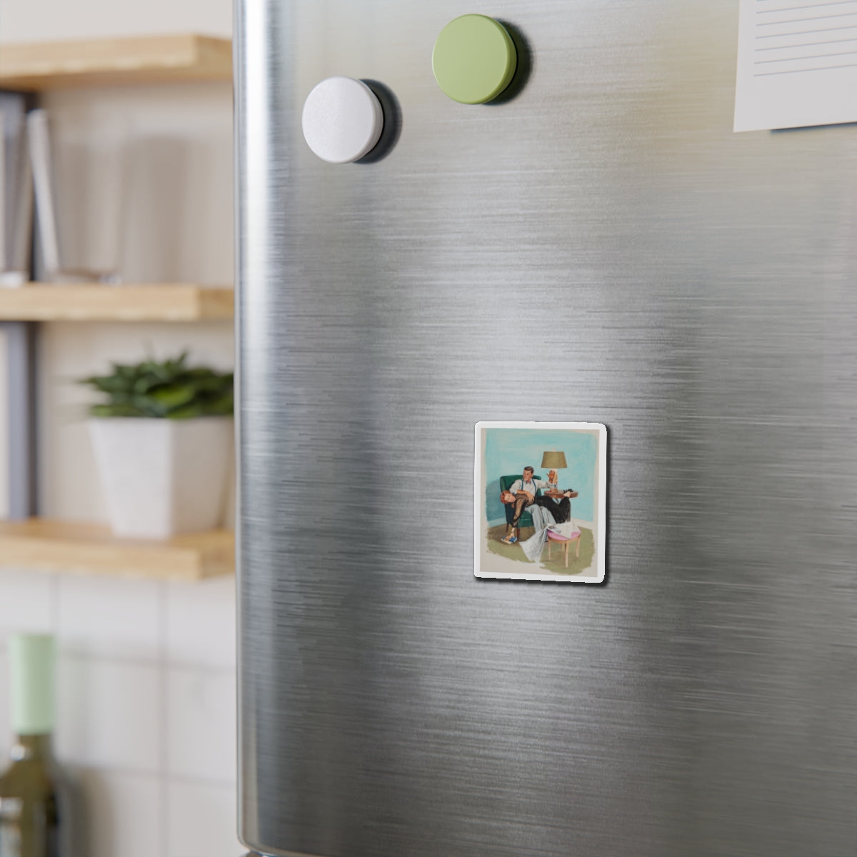 Story illustration_1 (Magazine Illustration) Refrigerator Magnet-The Sticker Space