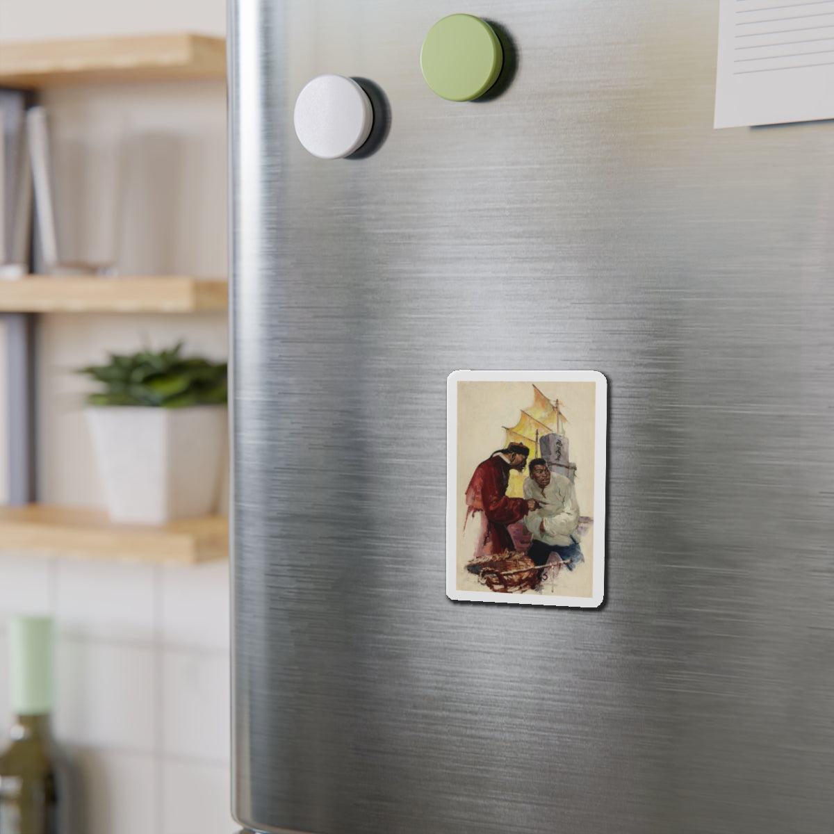 Story illustration_10 (Magazine Illustration) Refrigerator Magnet-The Sticker Space