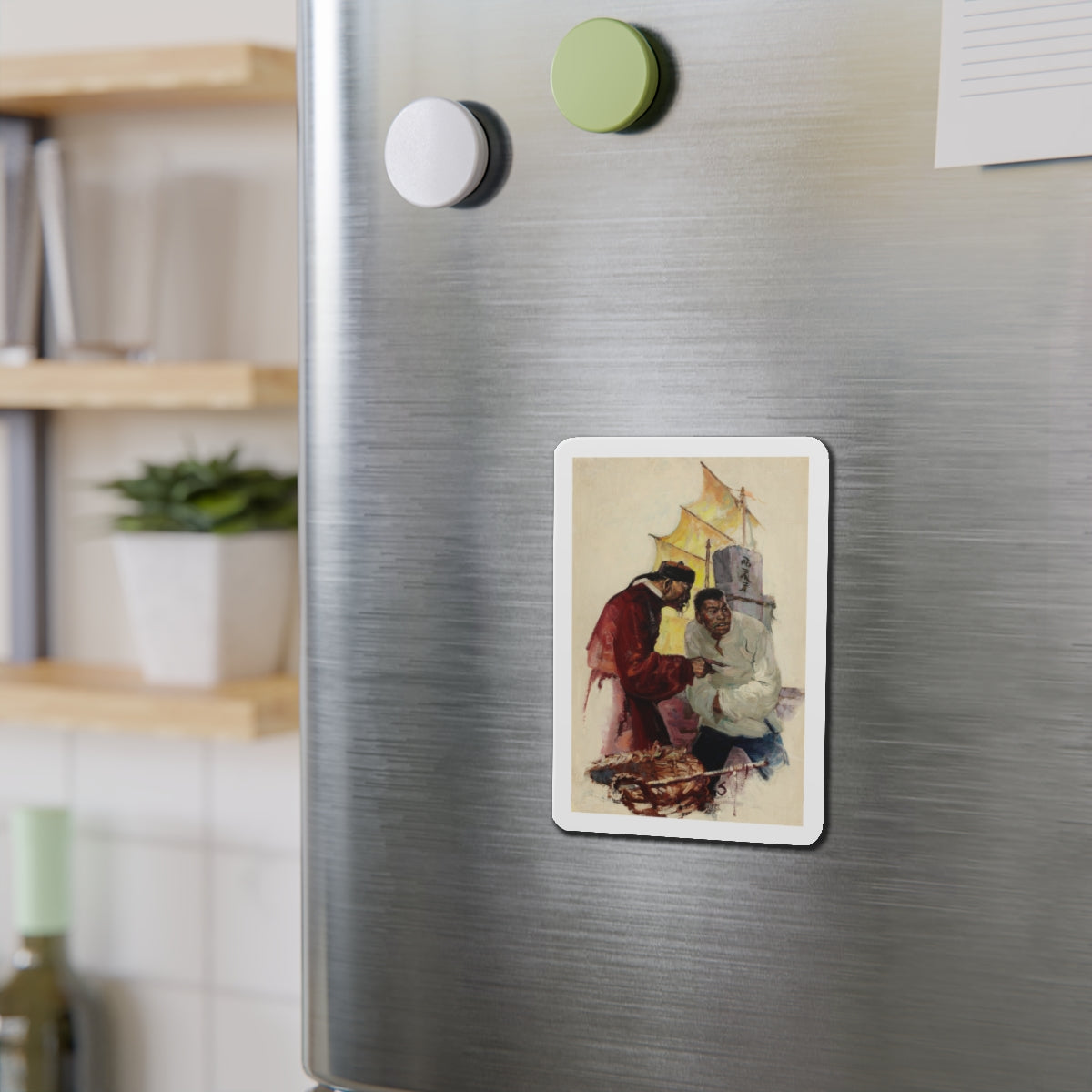 Story illustration_10 (Magazine Illustration) Refrigerator Magnet-The Sticker Space