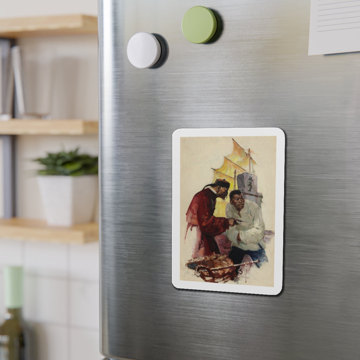 Story illustration_10 (Magazine Illustration) Refrigerator Magnet-The Sticker Space