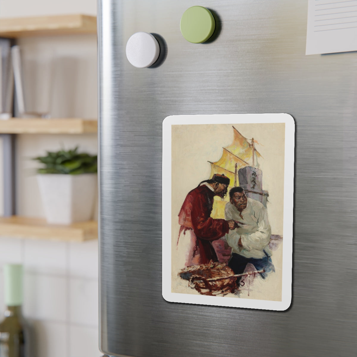 Story illustration_10 (Magazine Illustration) Refrigerator Magnet-The Sticker Space