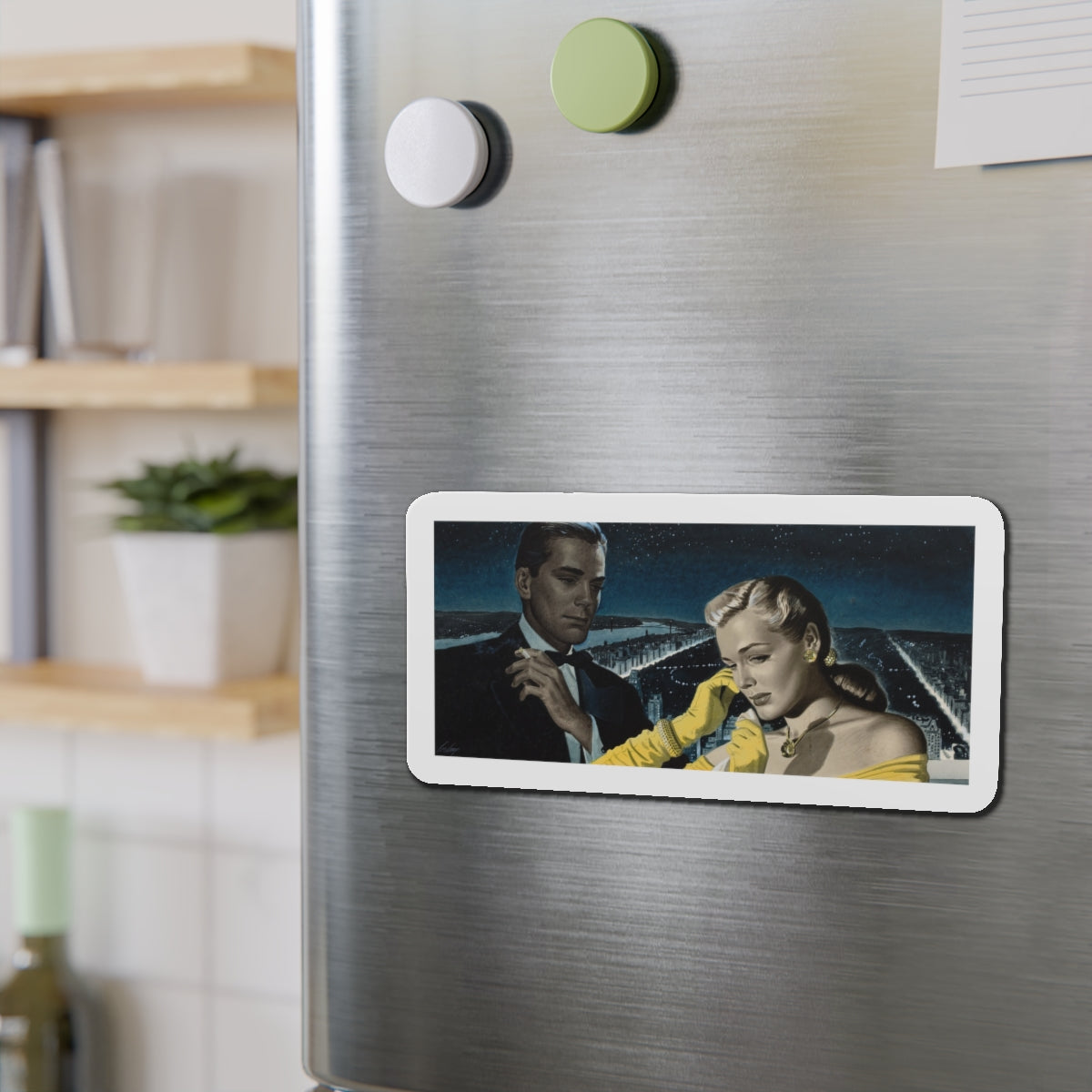 Story illustration_2 (Magazine Illustration) Refrigerator Magnet-The Sticker Space