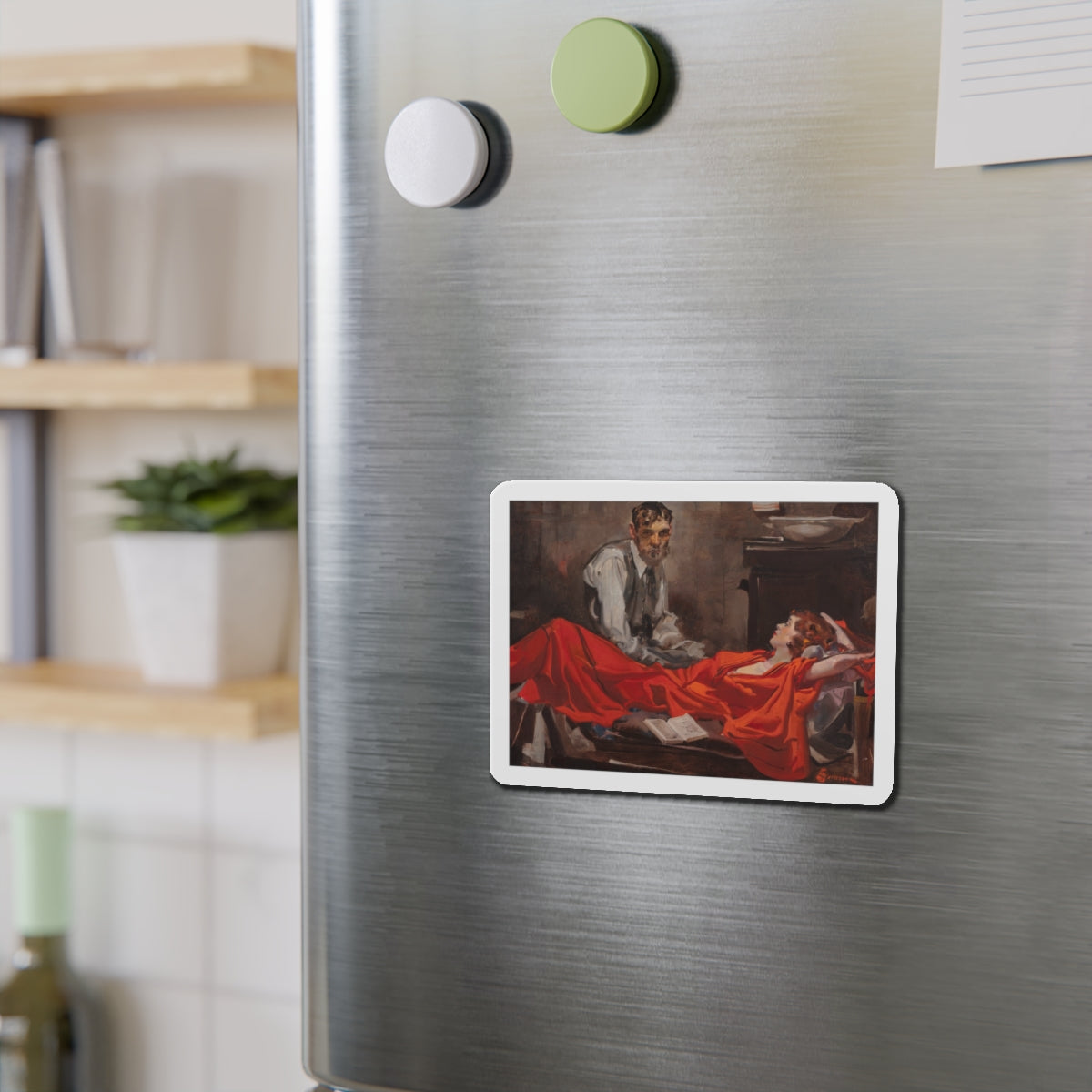 Story illustration_3 (Magazine Illustration) Refrigerator Magnet-The Sticker Space