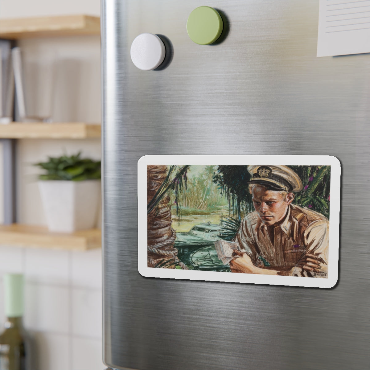 Story illustration_5 (Magazine Illustration) Refrigerator Magnet-The Sticker Space