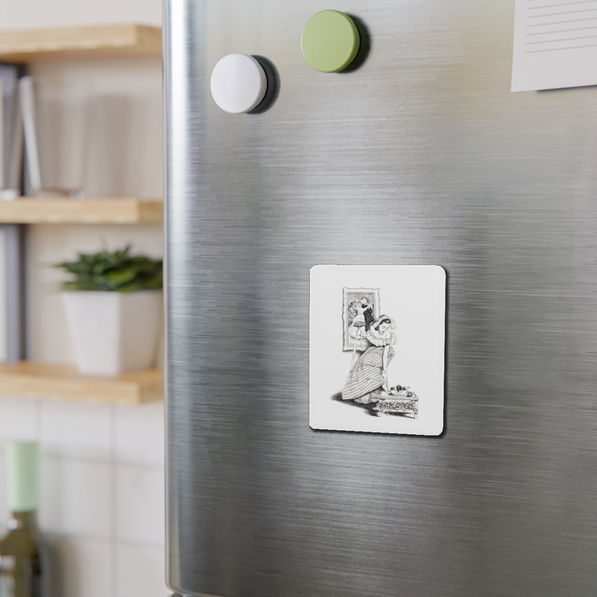 Story illustration_7 (Magazine Illustration) Refrigerator Magnet-The Sticker Space