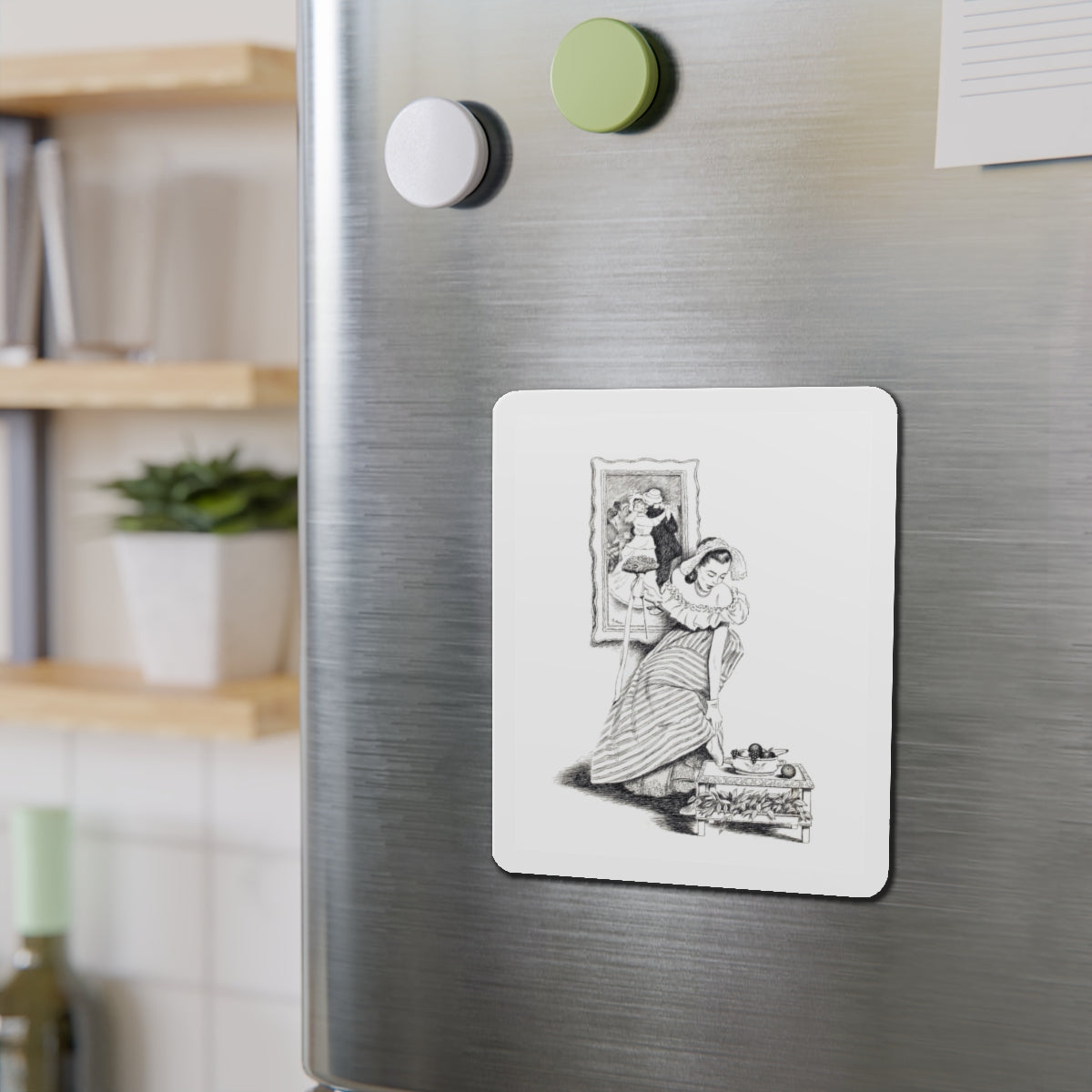 Story illustration_7 (Magazine Illustration) Refrigerator Magnet-The Sticker Space