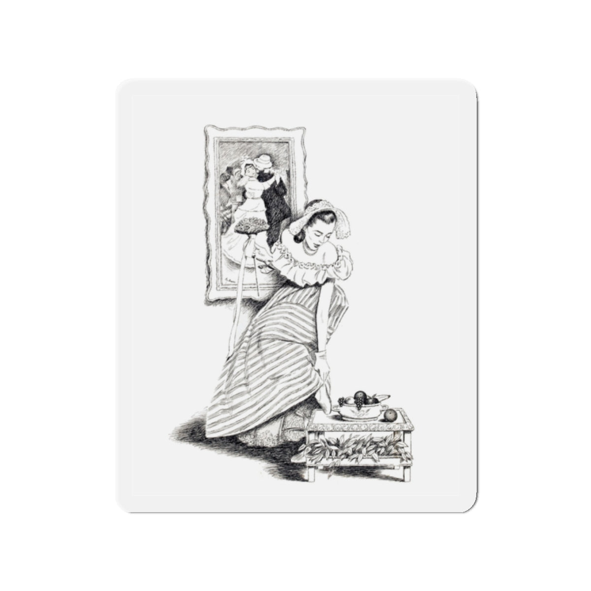 Story illustration_7 (Magazine Illustration) Refrigerator Magnet-2 Inch-The Sticker Space