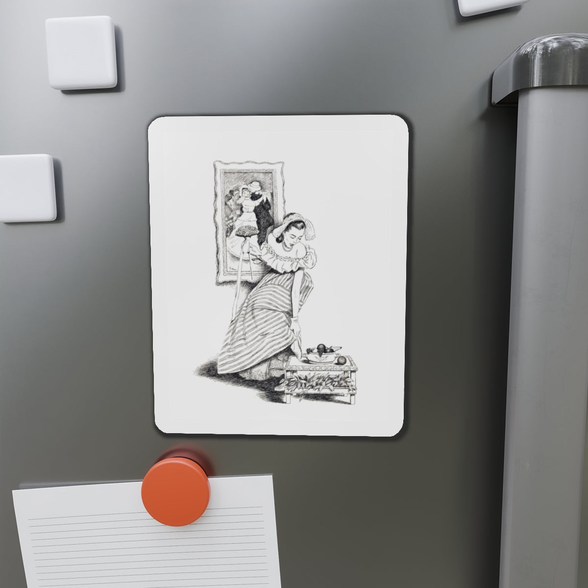 Story illustration_7 (Magazine Illustration) Refrigerator Magnet-The Sticker Space