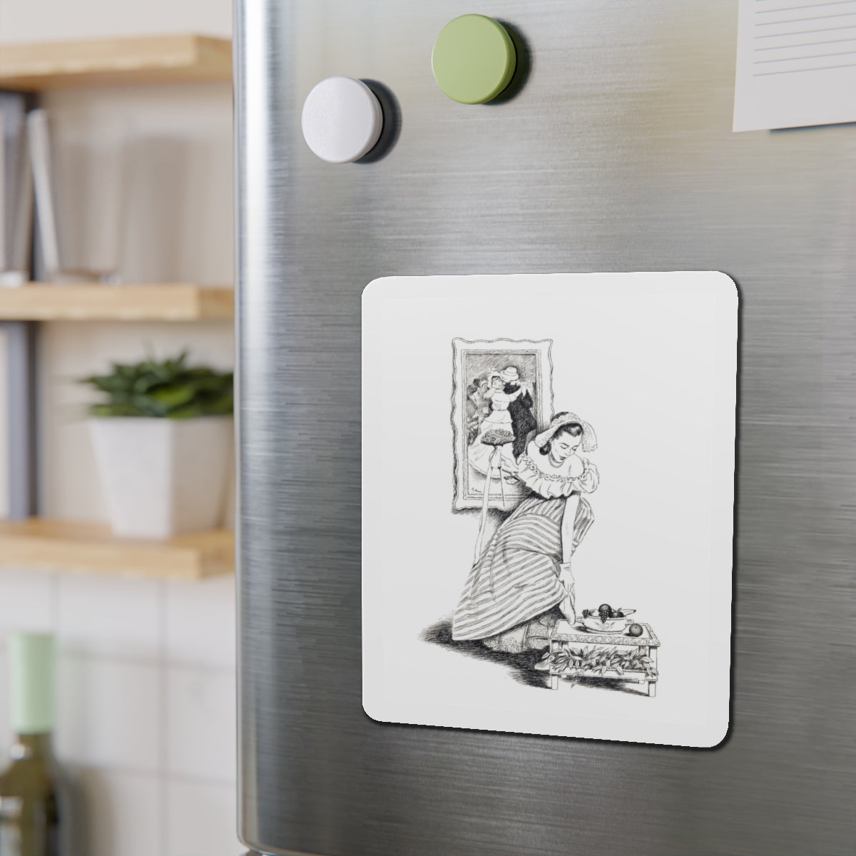 Story illustration_7 (Magazine Illustration) Refrigerator Magnet-The Sticker Space