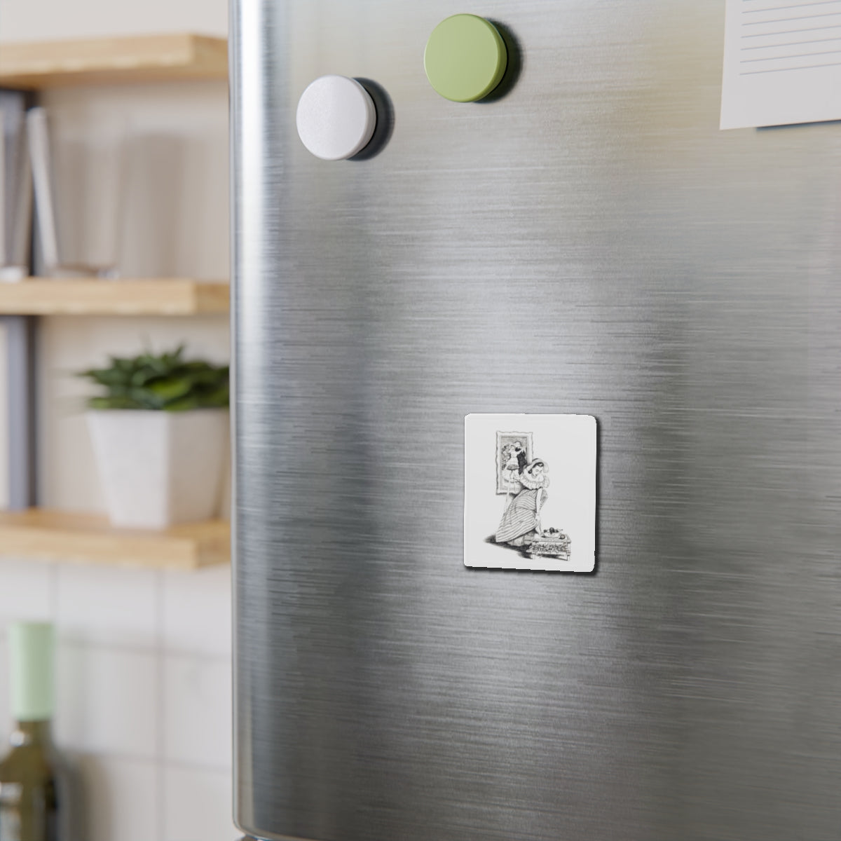 Story illustration_7 (Magazine Illustration) Refrigerator Magnet-The Sticker Space