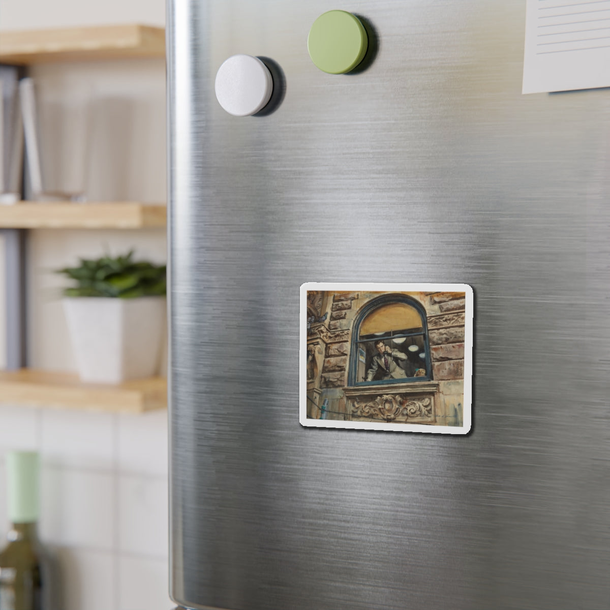 Story illustration_9 (Magazine Illustration) Refrigerator Magnet-The Sticker Space