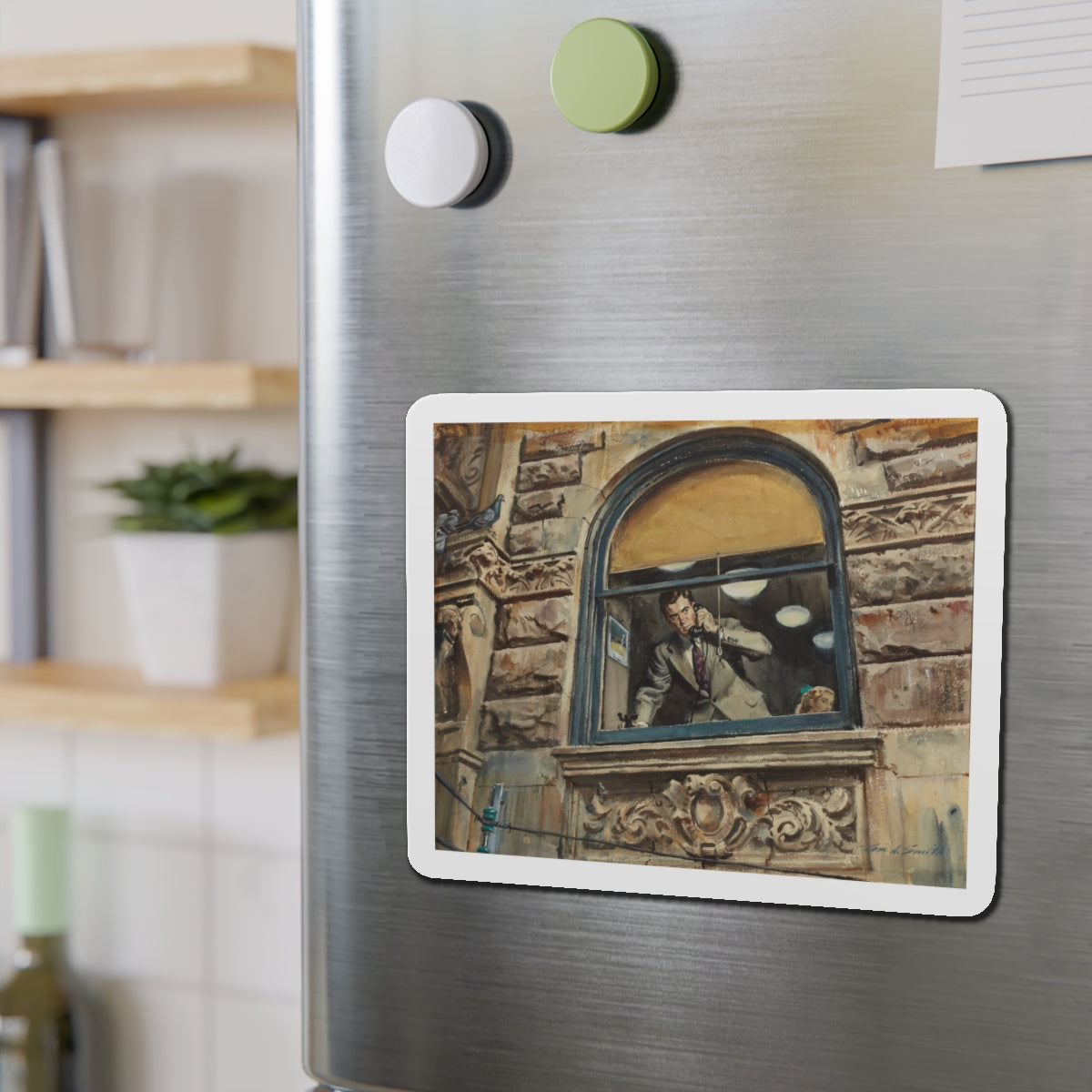 Story illustration_9 (Magazine Illustration) Refrigerator Magnet-The Sticker Space