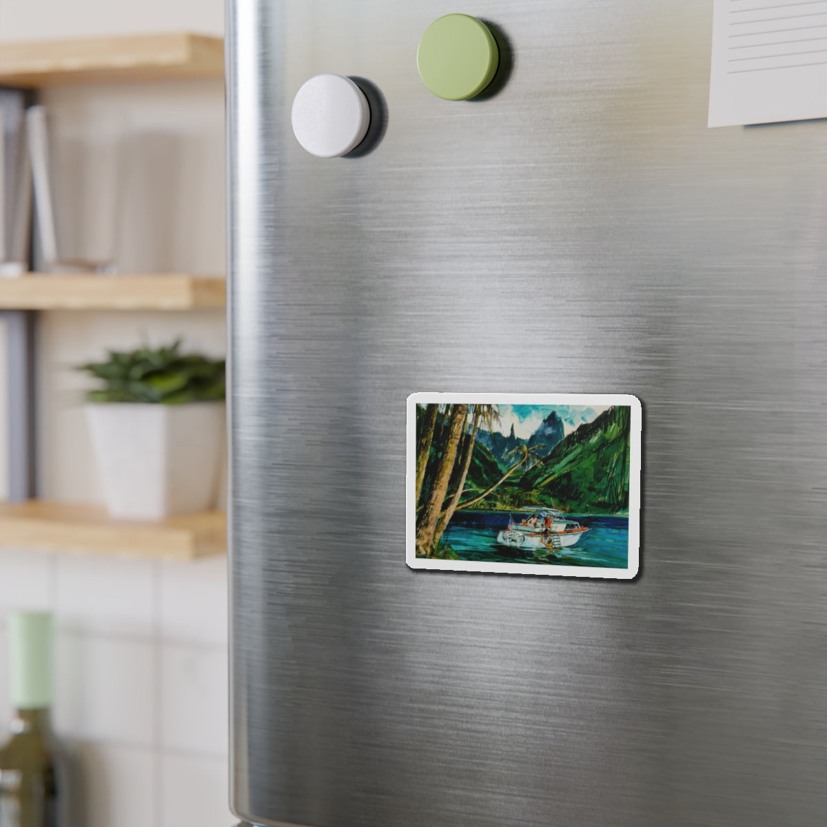 Story illustrations (1) (Magazine Illustration) Refrigerator Magnet-The Sticker Space