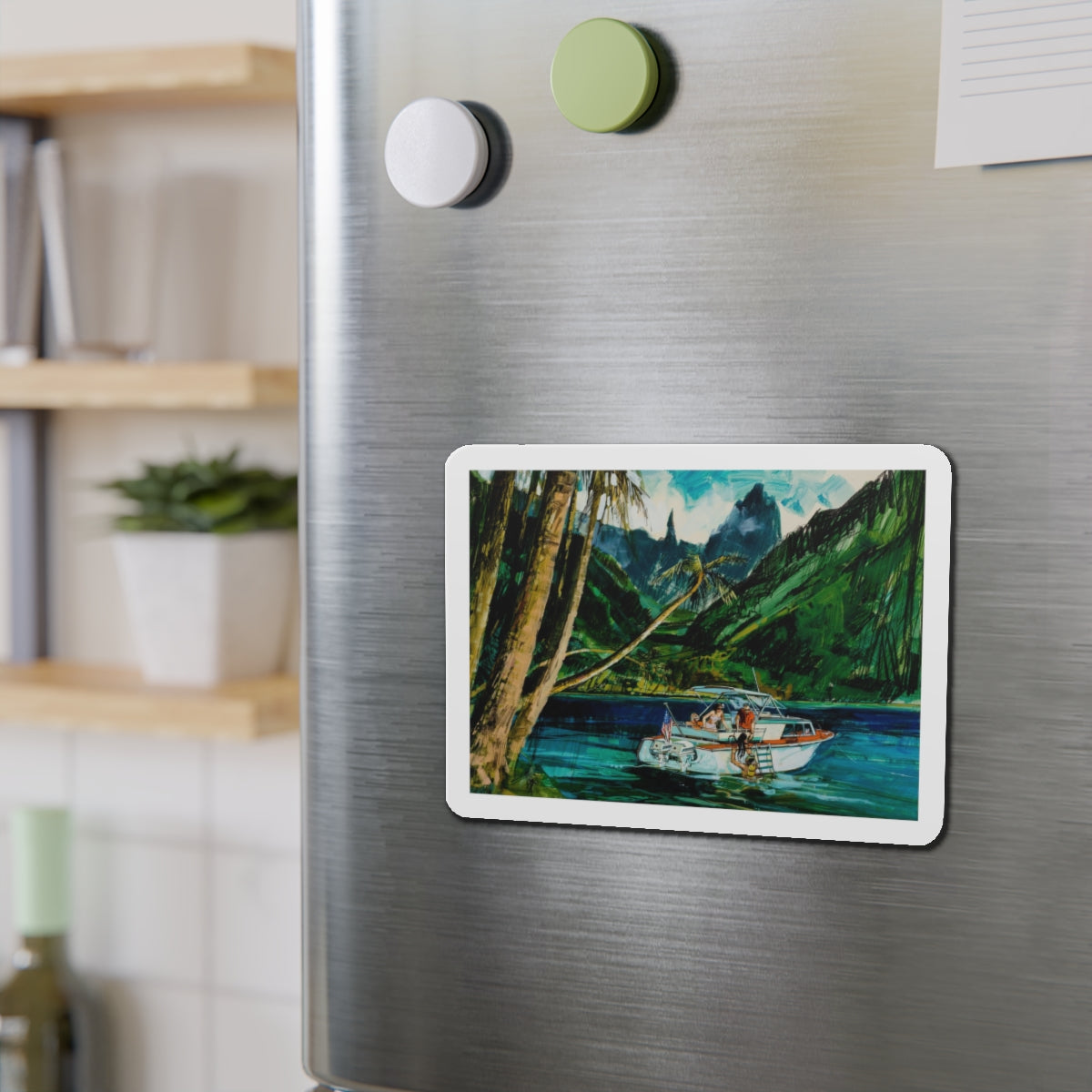 Story illustrations (1) (Magazine Illustration) Refrigerator Magnet-The Sticker Space