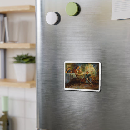 Story illustrations (2) (Magazine Illustration) Refrigerator Magnet-The Sticker Space