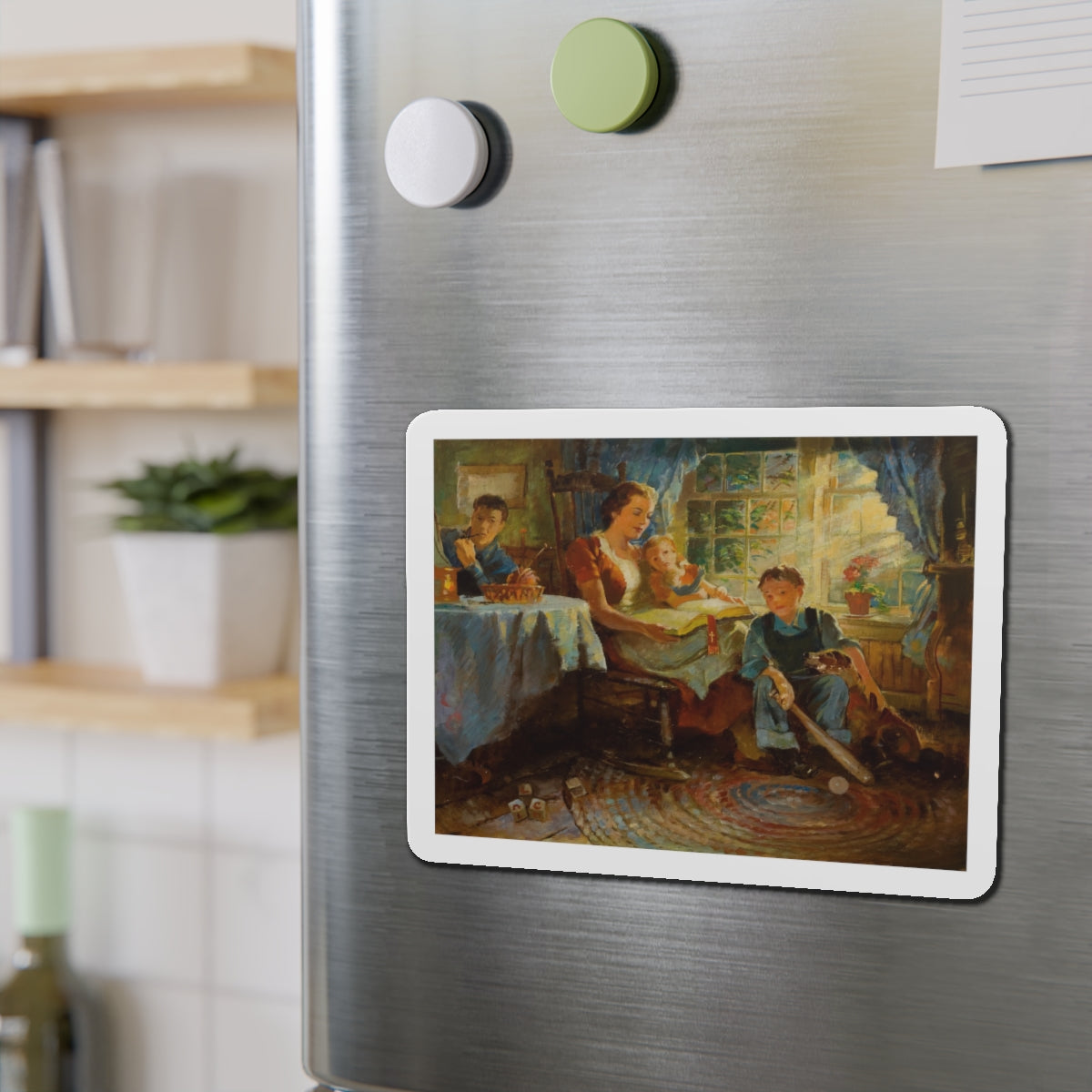 Story illustrations (2) (Magazine Illustration) Refrigerator Magnet-The Sticker Space