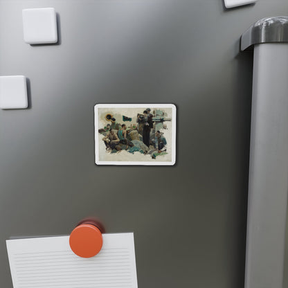 Stowaways, story illustration (Magazine Illustration) Refrigerator Magnet-The Sticker Space