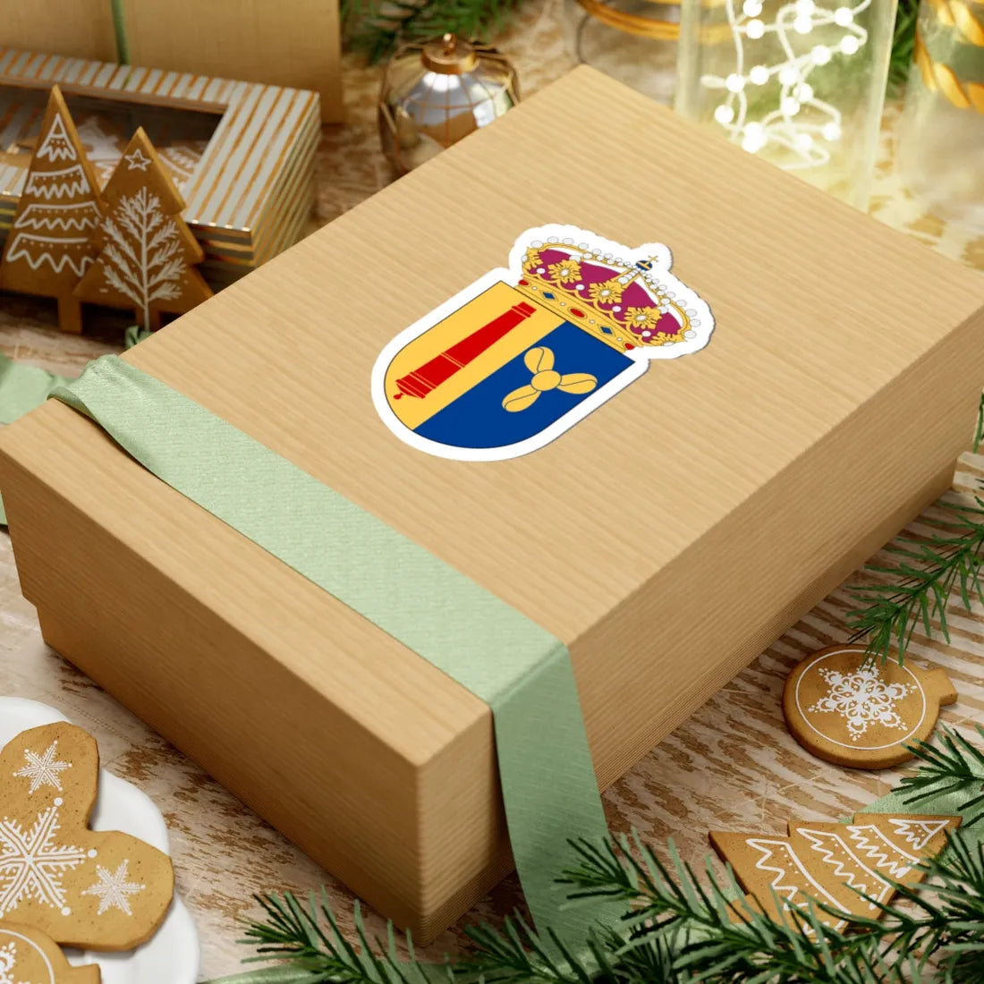 Östra marinkommandot underhållsbataljonen vapen (Sweden) (Coat of Arms) STICKER Vinyl Kiss-Cut Decal - The Sticker Space