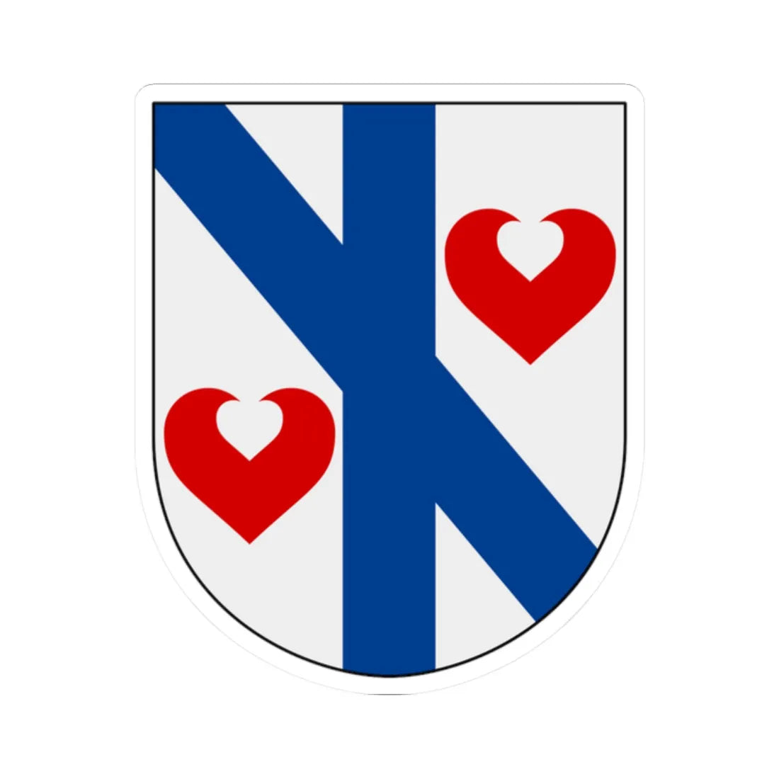 Östra Ny församling vapen (Sweden) (Coat of Arms) STICKER Vinyl Kiss-Cut Decal 2 Inch White - The Sticker Space