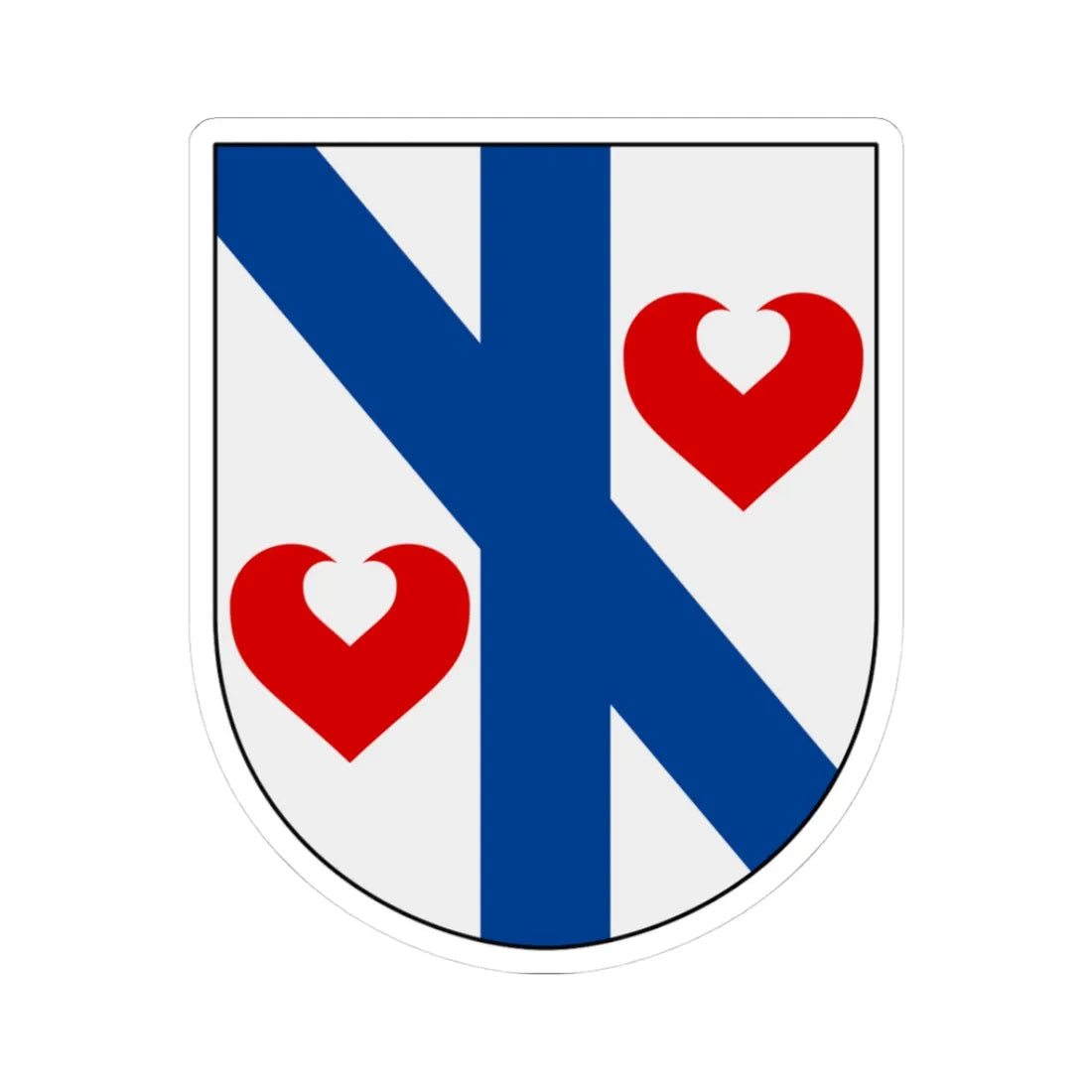 Östra Ny församling vapen (Sweden) (Coat of Arms) STICKER Vinyl Kiss-Cut Decal 3 Inch White - The Sticker Space