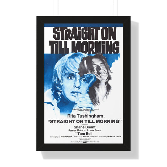 STRAIGHT ON TILL MORNING 1972 - Framed Movie Poster-16″ x 24″-The Sticker Space