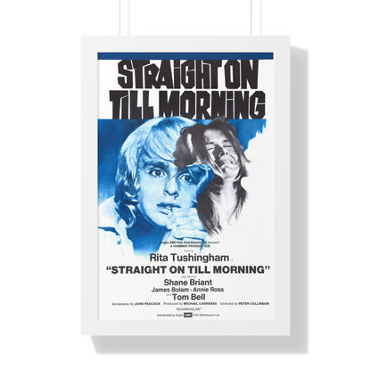 STRAIGHT ON TILL MORNING 1972 - Framed Movie Poster-16″ x 24″-The Sticker Space