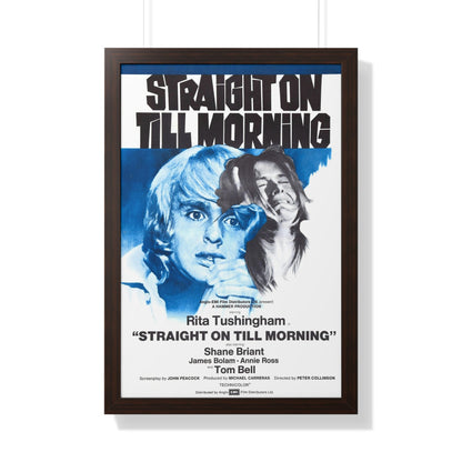 STRAIGHT ON TILL MORNING 1972 - Framed Movie Poster-20" x 30"-The Sticker Space