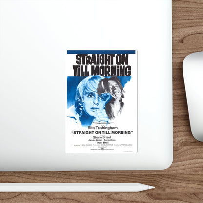 STRAIGHT ON TILL MORNING 1972 Movie Poster STICKER Vinyl Die-Cut Decal-The Sticker Space