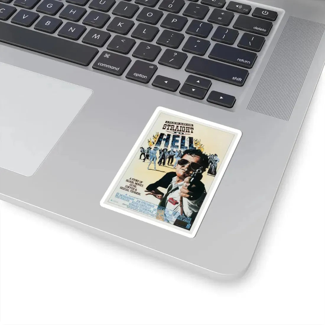 Straight to Hell 1987 Movie Poster - STICKER Vinyl Kiss-Cut Decal - The Sticker Space