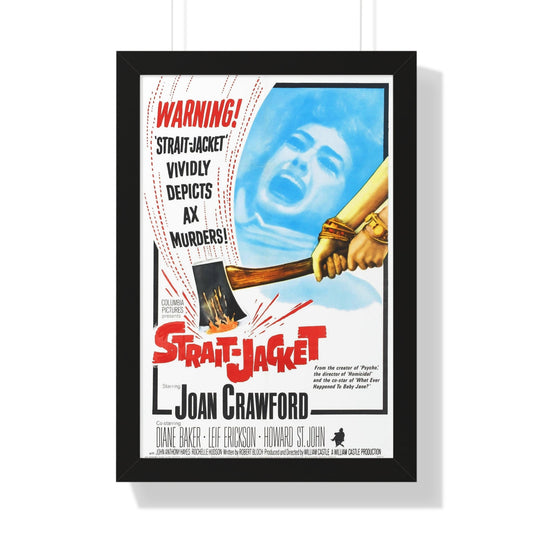 STRAIT-JACKET (2) 1964 - Framed Movie Poster-16″ x 24″-The Sticker Space