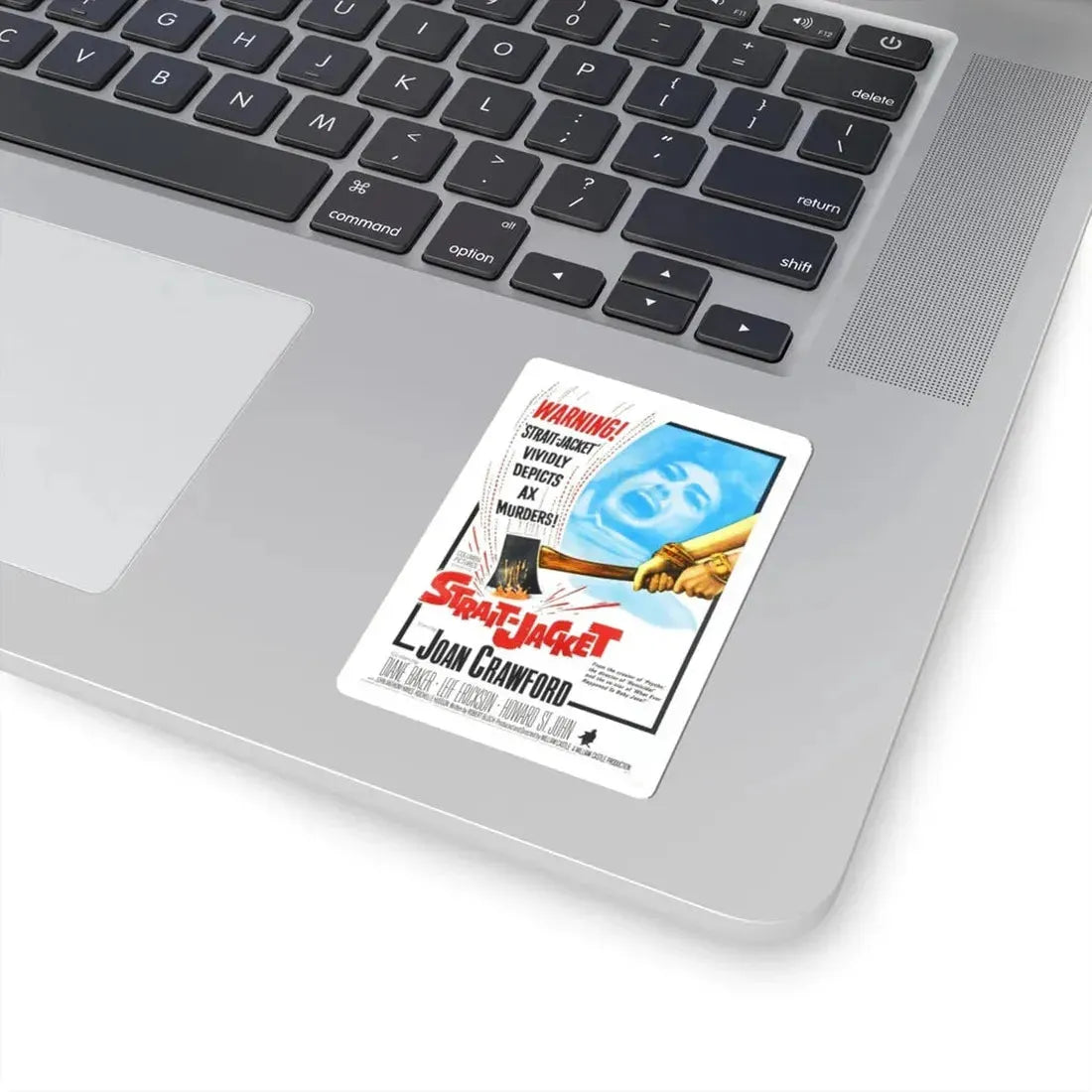 STRAIT-JACKET (2) 1964 Movie Poster - STICKER Vinyl Kiss-Cut Decal - The Sticker Space