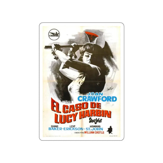 STRAIT-JACKET (SPANISH) 1964 Movie Poster STICKER Vinyl Die-Cut Decal 2 Inch - The Sticker Space